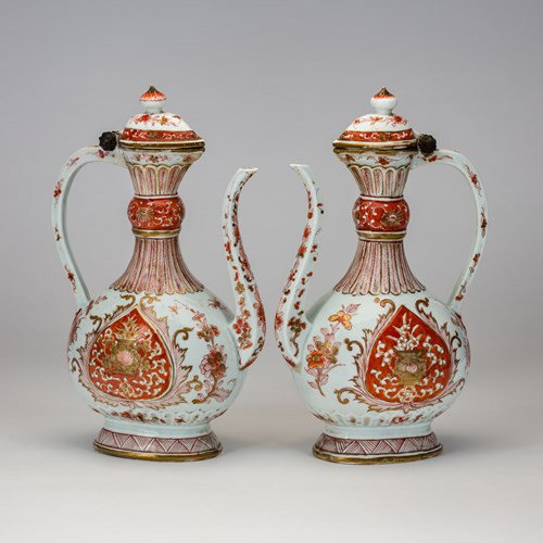 Pair of Kangxi Ewers for the Islamic Market